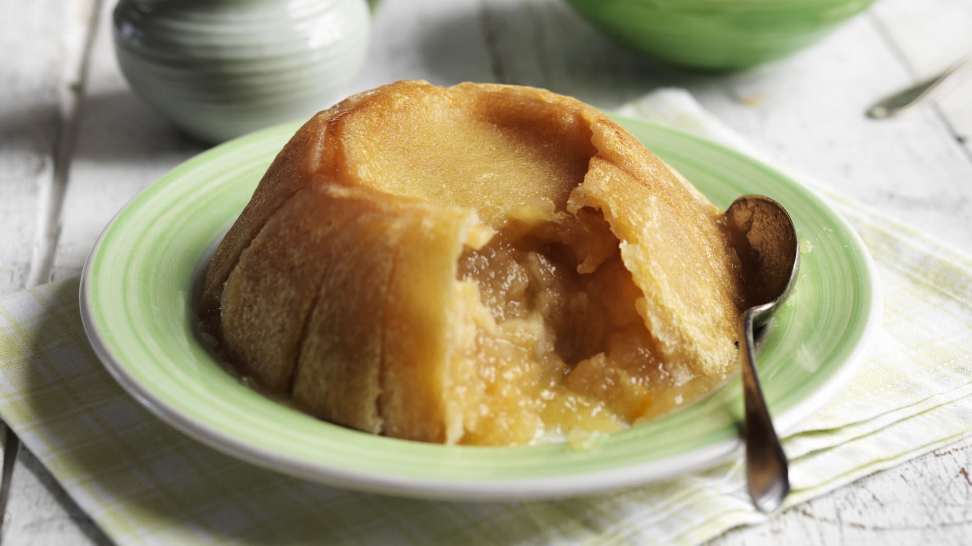 Rezept für einen mehlfreien Pudding aus drei Zutaten mit hohem Proteingehalt