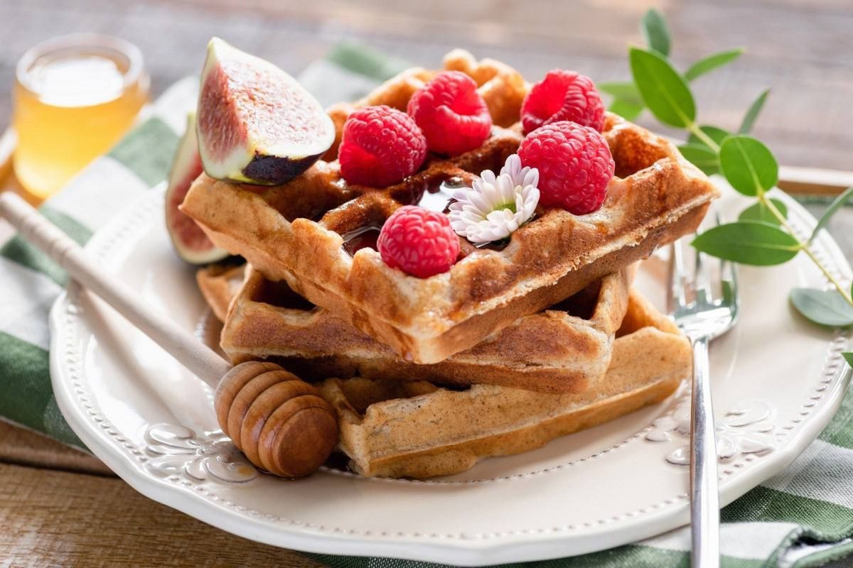 Rezept für knusprige Waffeln. Sie werden sie lieben