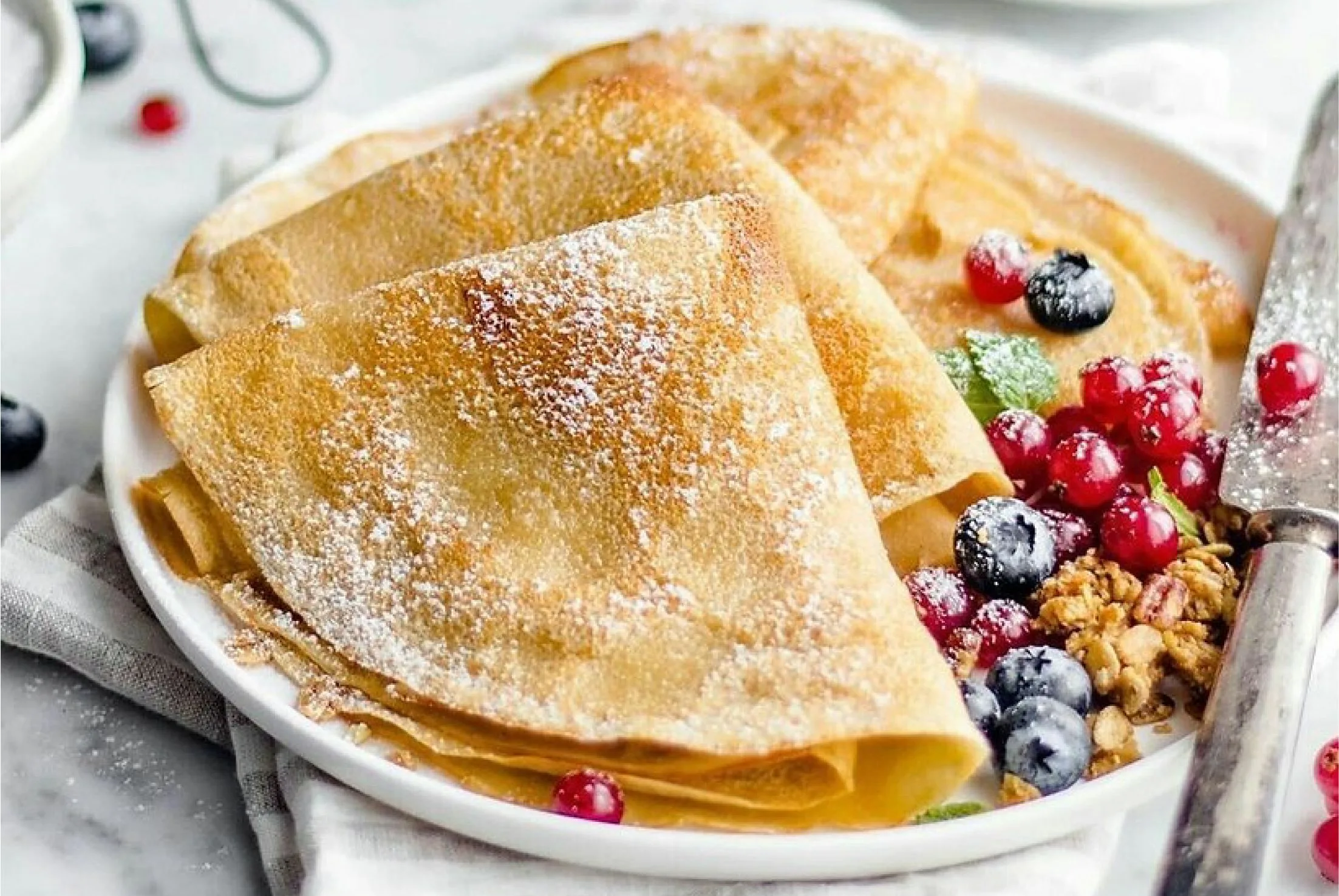 Weiche und elastische Pfannkuchen ohne ein Gramm Mehl. Der Schlüssel zum Erfolg ist eine andere Zutat